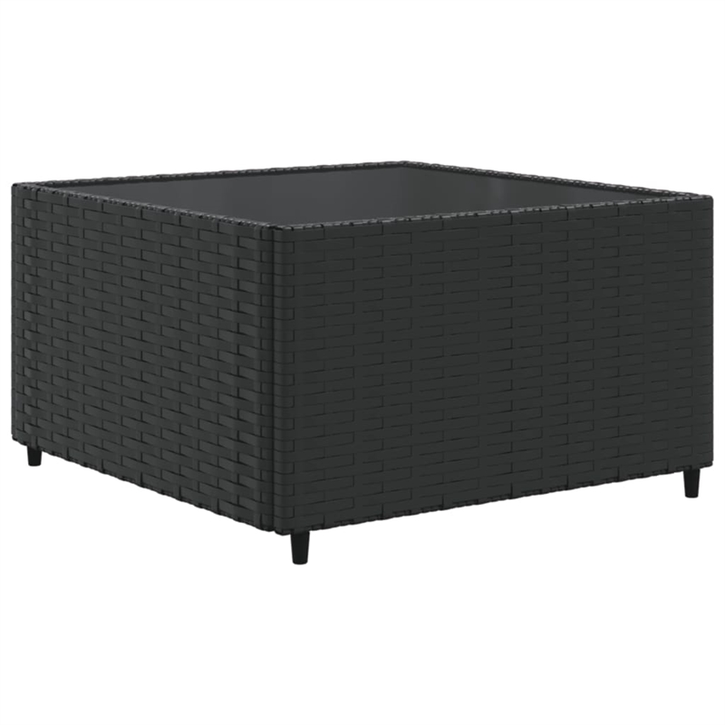 vidaXL 11 Piece Poly Rattan Patio Sofa Set in Black/White/Cream