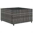 vidaXL 11 Piece Steel Small Patio Sofa Set in Gray