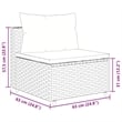 vidaXL 10 Piece Steel Patio Sofa Set in Brown