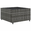 vidaXL 11 Piece Poly Rattan Patio Sofa Set in Gray