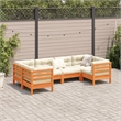 vidaXL 6 Piece Wood Sofa Set in Brown