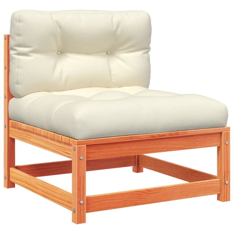 vidaXL 9 Piece Wood Sofa Set in Brown
