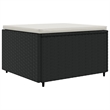 vidaXL 4 Piece Steel Lounge Set in Black/Cream