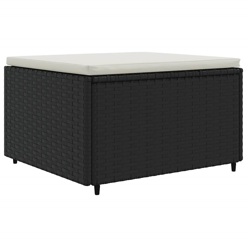 vidaXL 5 Piece Steel Sofa Black/White/Cream