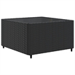vidaXL 5 Piece Poly Rattan Lounge Set in Black/Blue