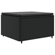 vidaXL 6 Piece Poly Rattan Lounge Set in Black