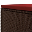 vidaXL 6 Piece Lounge Set in Red/Brown