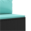 vidaXL 7 Piece Lounge Set in Black/Blue