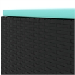 vidaXL 7 Piece Lounge Set in Black/Blue
