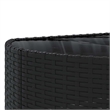 vidaXL 4 Piece Steel Patio Sofa Set in Black