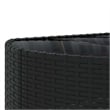 vidaXL 7 Piece Steel Patio Sofa Set in Black/Blue