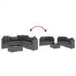 vidaXL 6 Piece Steel Patio Sofa Set in Gray/Anthracite
