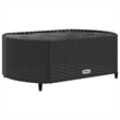 vidaXL 10 Piece Small Patio Sofa Set in Black