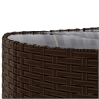 vidaXL 9 Piece Poly Rattan Patio Sofa Set in Green/Brown