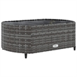vidaXL 9 Piece Steel Patio Sofa Set in Gray