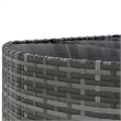 vidaXL 9 Piece Steel Patio Sofa Set in Gray