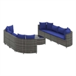 vidaXL 9 Piece Steel Patio Sofa Set in Gray