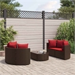 vidaXL 5 Piece Patio Sofa Set in Brown
