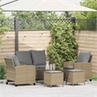 vidaXL 6 Piece Sofa Set in Beige