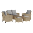 vidaXL 6 Piece Sofa Set in Beige