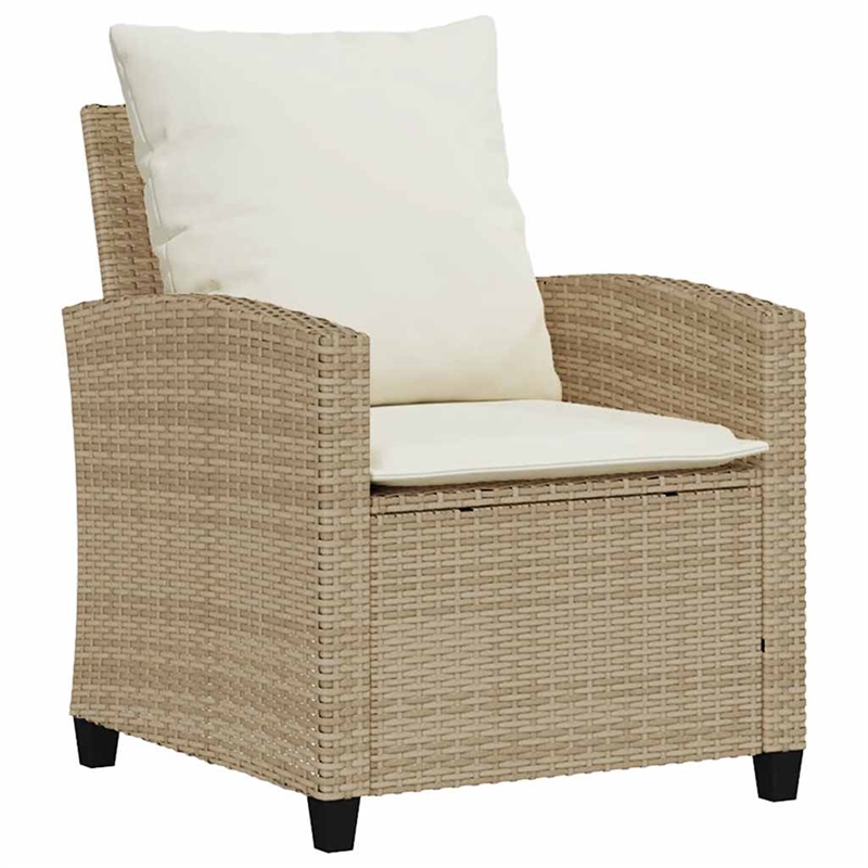 vidaXL 6 Piece Wood Sofa Set in Beige