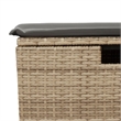 vidaXL 4 Piece Poly Rattan Sofa Set in Beige