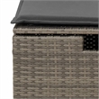 vidaXL 6 Piece Poly Rattan Sofa Set in Gray