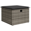 vidaXL 6 Piece Poly Rattan Sofa Set in Gray