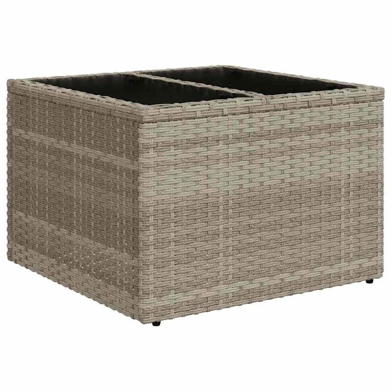 vidaXL 6 Piece Poly Rattan Sofa Set in Gray
