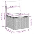 vidaXL Poly Rattan Sofa Set in Gray