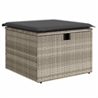 vidaXL Poly Rattan Sofa Set in Gray