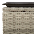 vidaXL Poly Rattan Sofa Set in Gray