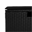 vidaXL 7 Piece Poly Rattan Large Sofa Set in Black