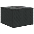 vidaXL 7 Piece Poly Rattan Large Sofa Set in Black