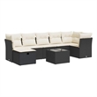 vidaXL 8 Piece Poly Rattan Patio Sofa Set
