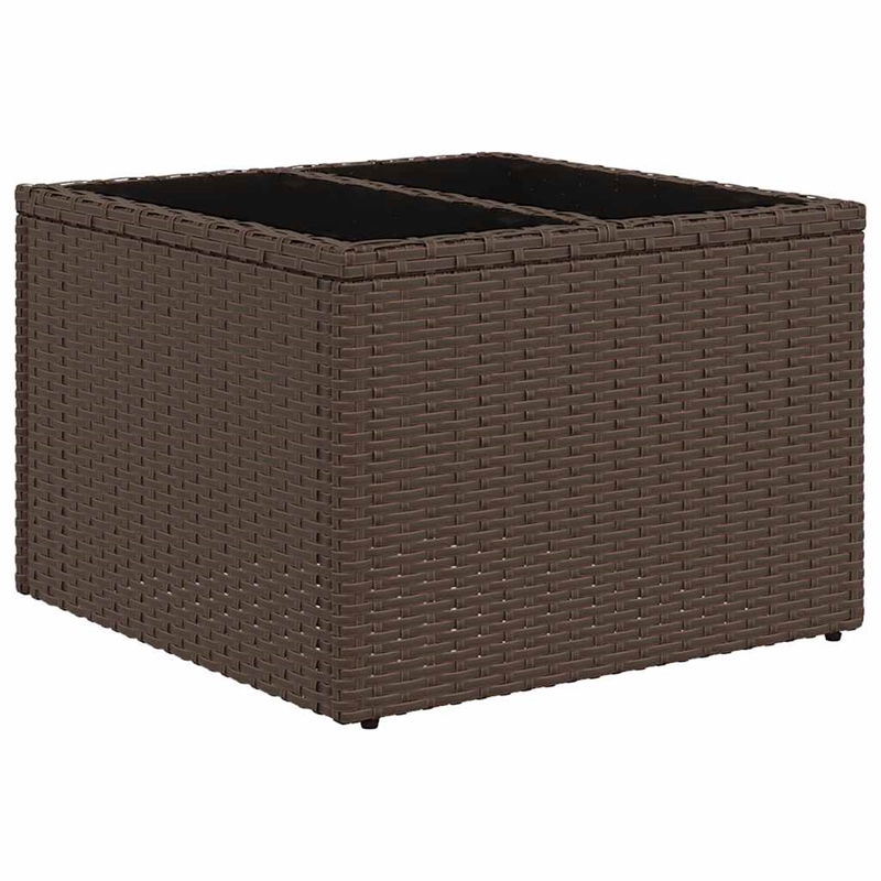 vidaXL 9 Piece Steel Sofa Set in Brown