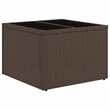 vidaXL 9 Piece Steel Sofa Set in Brown
