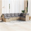 vidaXL 8 Piece Sofa Set in Gray/Beige