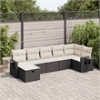 vidaXL 7 Piece Sofa Set in Black