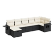 vidaXL 7 Piece Sofa Set in Black