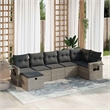 vidaXL Poly Rattan Small Sofa Set in Gray