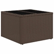 vidaXL 8 Piece Poly Rattan Large Sofa Set in Brown