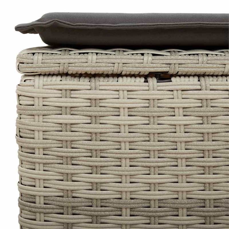 vidaXL 5 Piece Poly Rattan Sofa Set in Gray