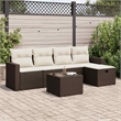 vidaXL 6 Piece Sofa Set in Brown