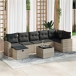 vidaXL Steel Sofa Set in Gray