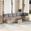 vidaXL 8 Piece Sofa Set in Beige