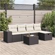 vidaXL Sofa Set in Black/White/Cream