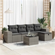 vidaXL Steel Sofa Set in Gray