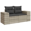 vidaXL 6 Piece Steel Sofa Set in Gray