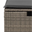 vidaXL 6 Piece Poly Rattan Sofa Set in Gray